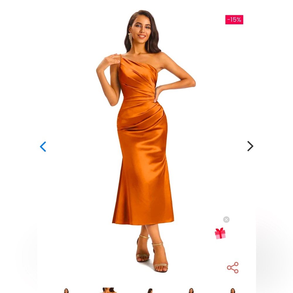 Burnt Orange Bridesmaid Dress